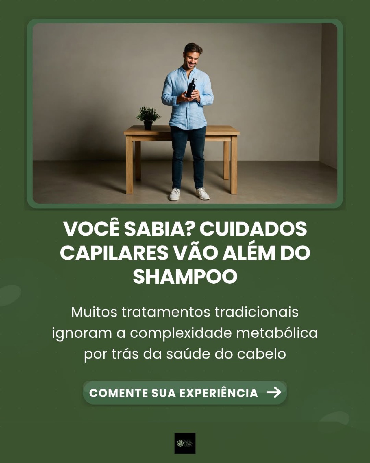 Post sobre cuidados capilares além do shampoo